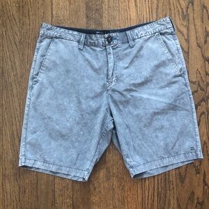 3/$10 Billabong Signature Submersibles Light Gray Flat Front Swim Trunks